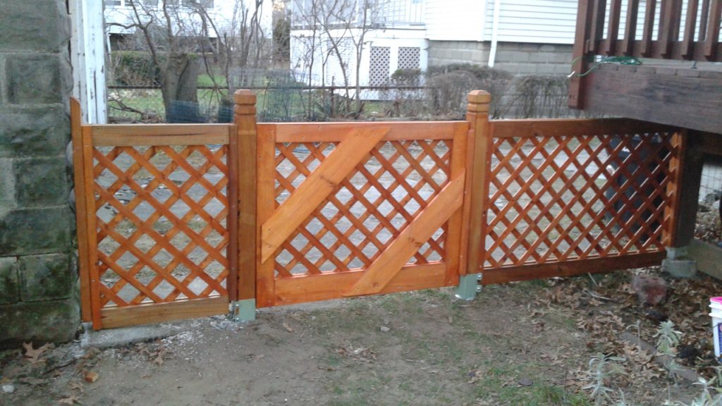 Big gate and fence